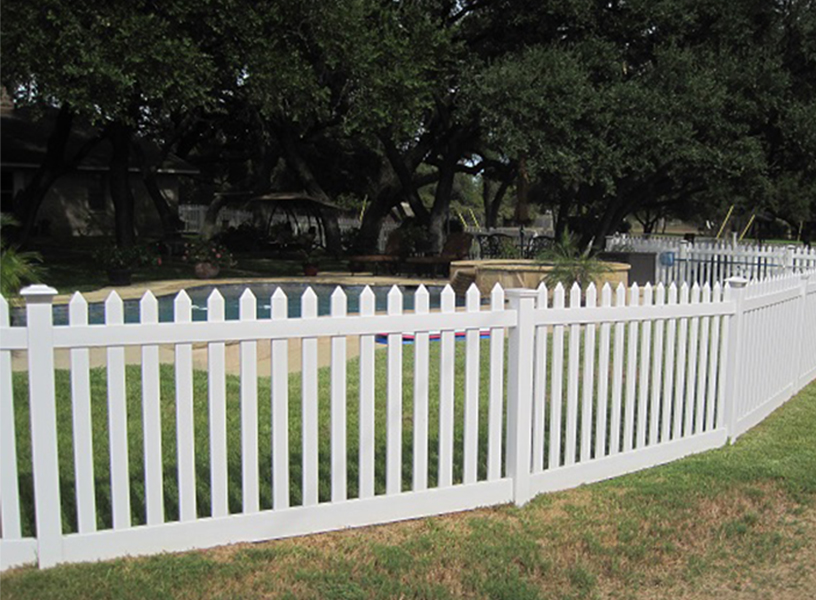 Weatherables Plymouth 5 ft. x 8 ft. White Vinyl Picket Fence Panel Kit