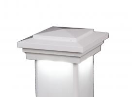 Low voltage fence clearance post cap lights