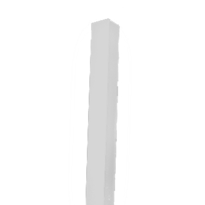 Weatherables 4 in. x 4 in. x 7 ft. Vinyl Fence Blank Post