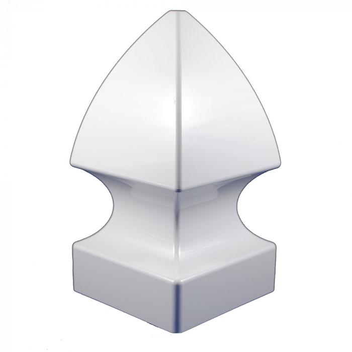 Plastic Fence Privacy Fence Railing 100x100mm POST Cap G5 pointed shape 