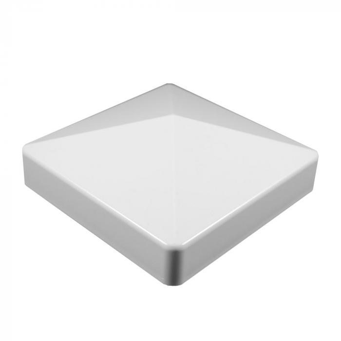 Weatherables 4 in. x 4 in. Khaki Vinyl External Pyramid Post Cap