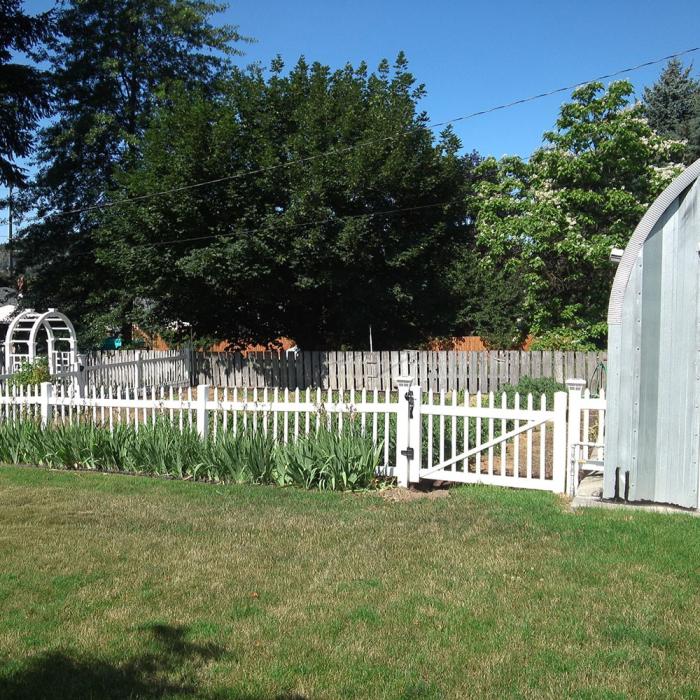 Weatherables Abbington 4 ft. x 4 ft. Vinyl Picket Fence Gate Kit