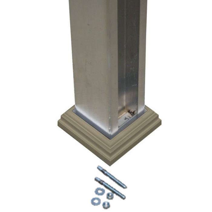 Weatherables 36 in. Post Mount for Concrete Kit