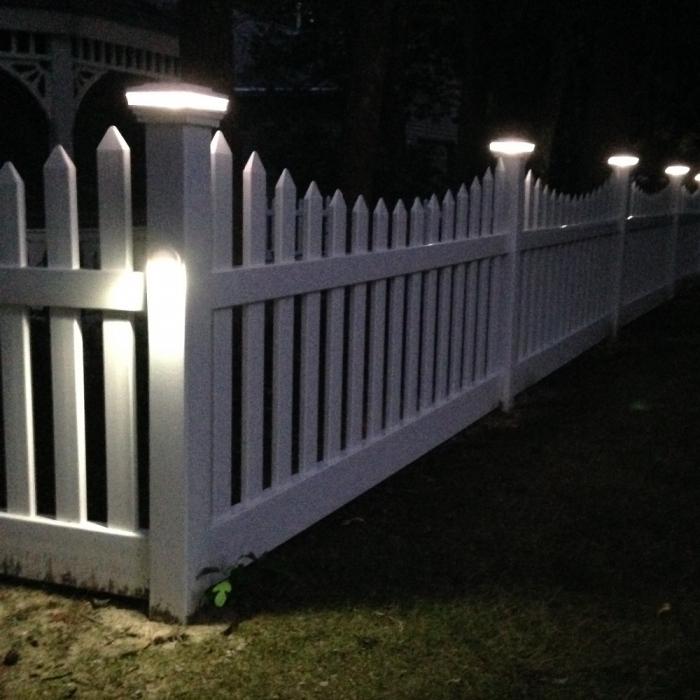 White hot sale fence lights