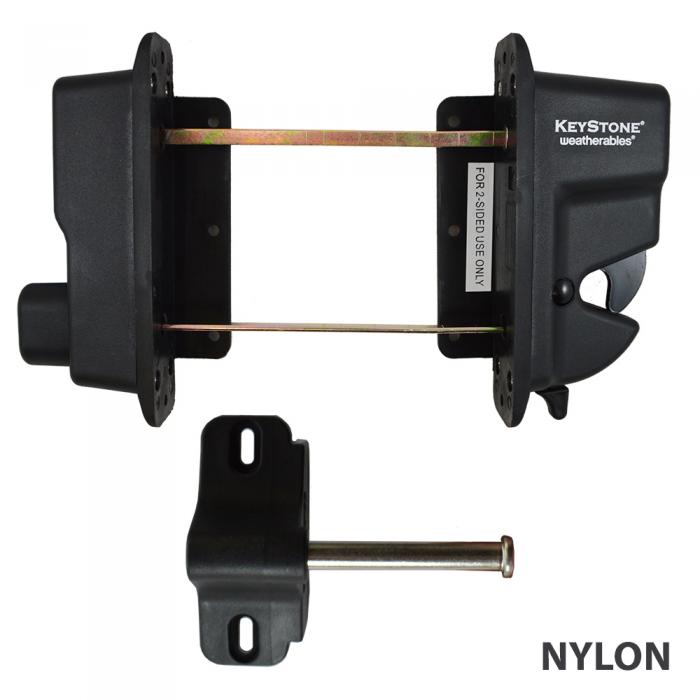 Gate latch discount double sided