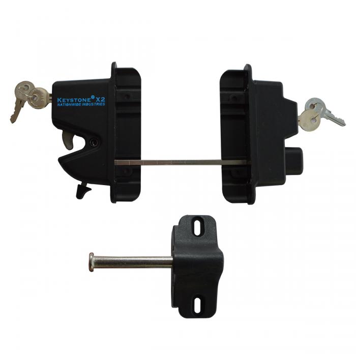 Keystone X2 Latch With External Access Accessories Vinyl Fencing Railing