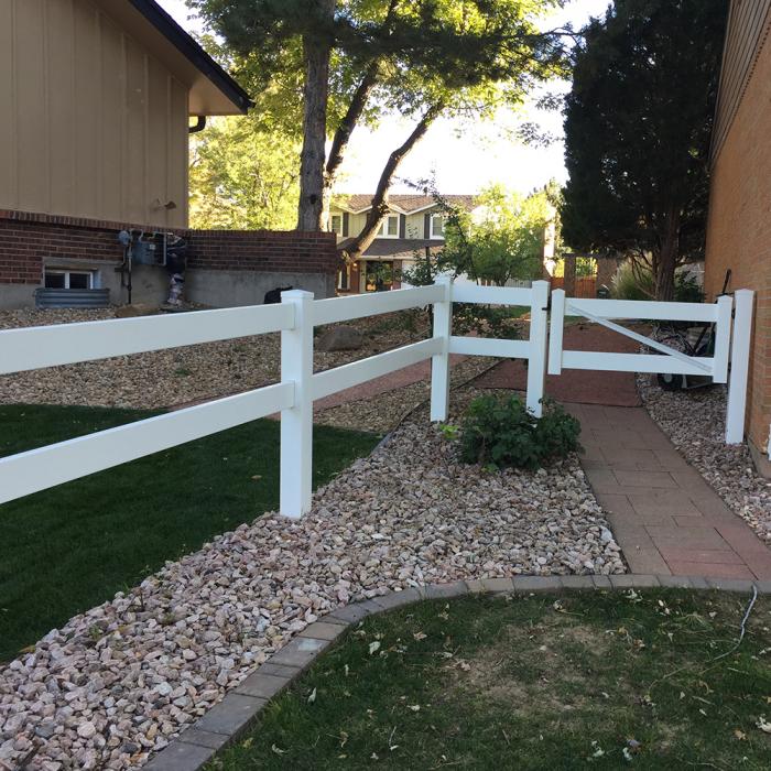 2 Rail Horse Fence and Gate