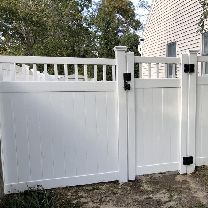 Weatherables 5x5 in. x 8 ft. White Vinyl Fence Gate Blank Post