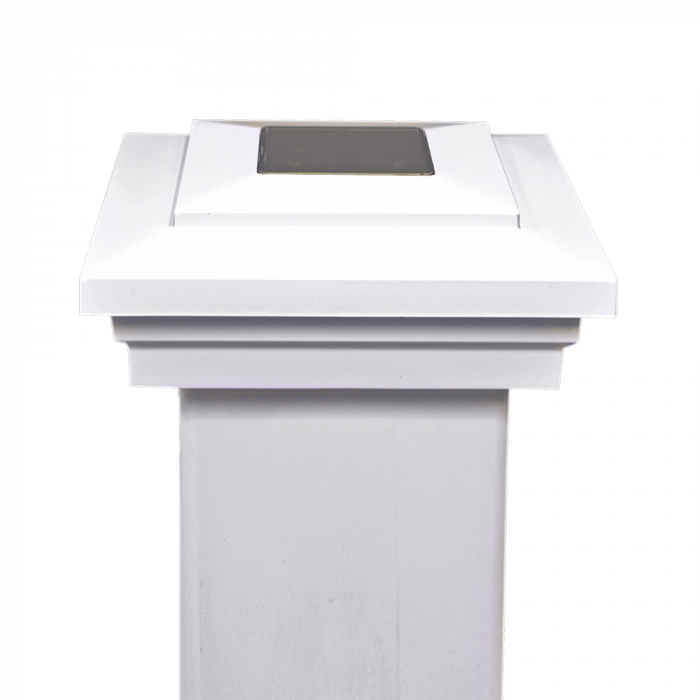 Cape May Downward Solar Post Cap Lights Weatherables