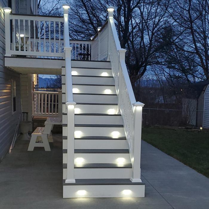 Wakefield stairs with flush lighting