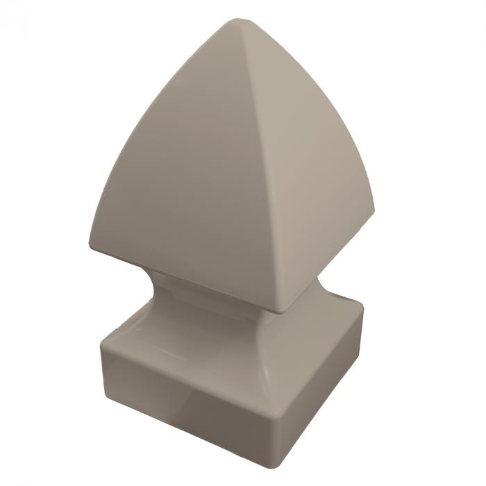 Weatherables 5 in. x 5 in. Khaki Vinyl Gothic Post Cap