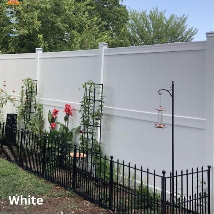 Weatherables Augusta 7 ft. H x 8 ft. W Tan Vinyl Privacy Fence Panel Kit