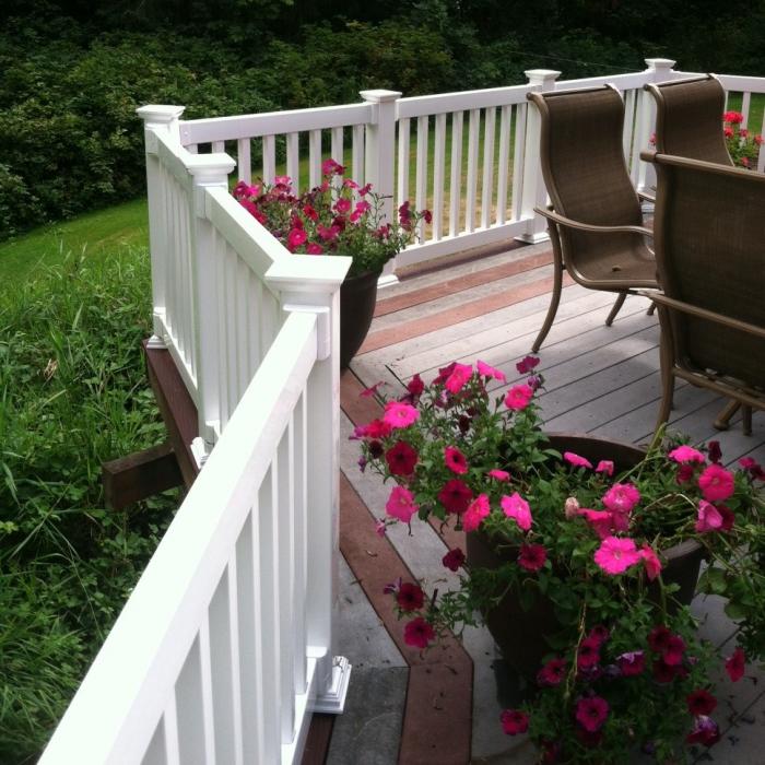 Berkshire porch railing on back deck