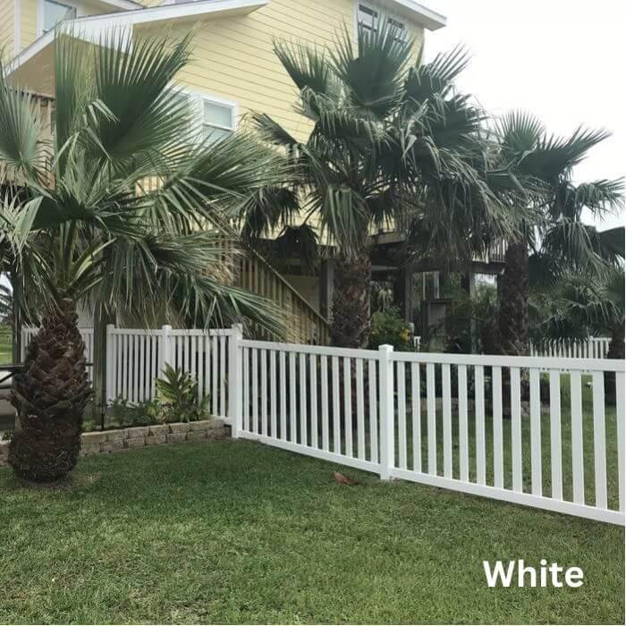 Weatherables Crestview 4 ft. H x 8 ft. W White Vinyl Pool Fence Panel