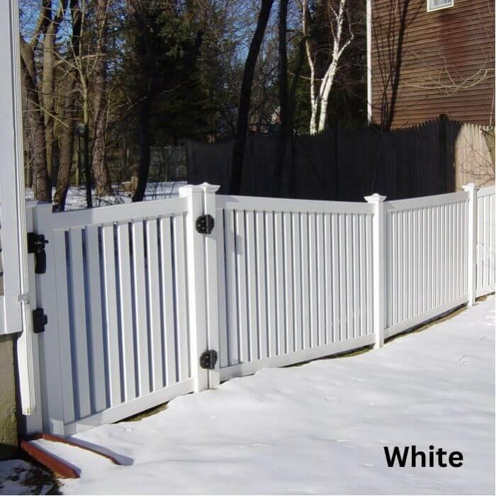 Weatherables Crestview 4 ft. H x 8 ft. W White Vinyl Pool Fence Panel