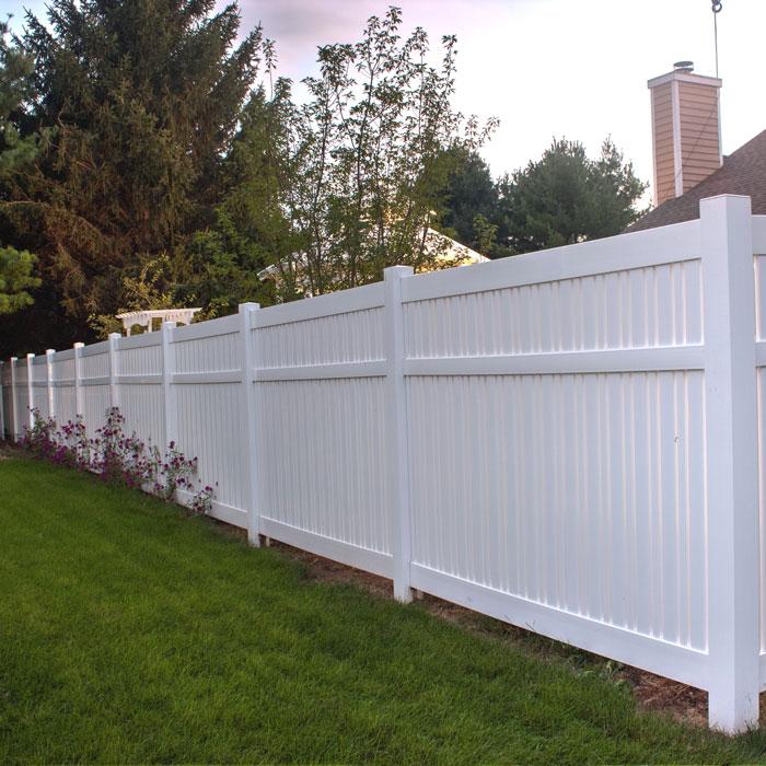 Weatherables 5x5x8 White Vinyl Fence Gate End Post - Durable & Low Maintenance
