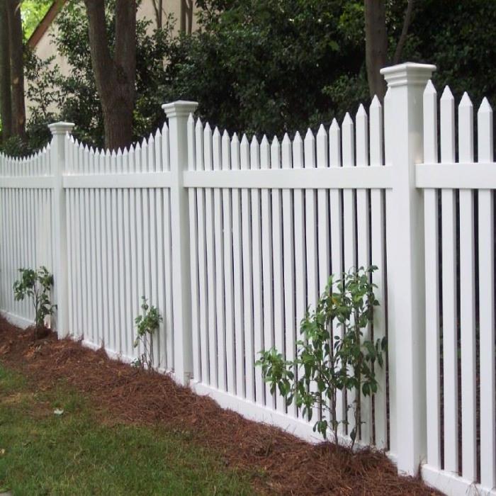 Richmond 4 foot vinyl picket fence white