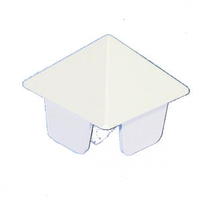 PVC Vinyl Fence Pyramid Point  for 1-1/2" x 1-1/2" picket 12pc Picket Caps 