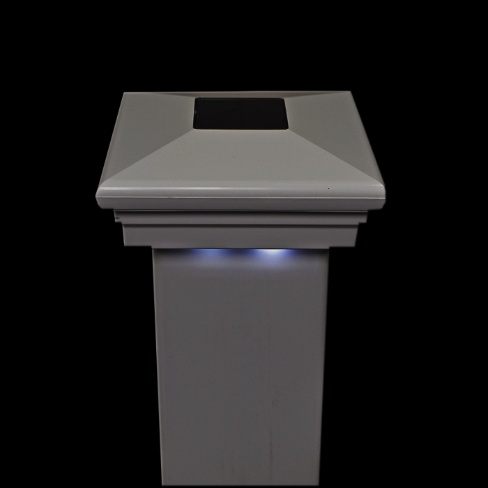 Neptune Downward Solar Post Cap Lights Weatherables