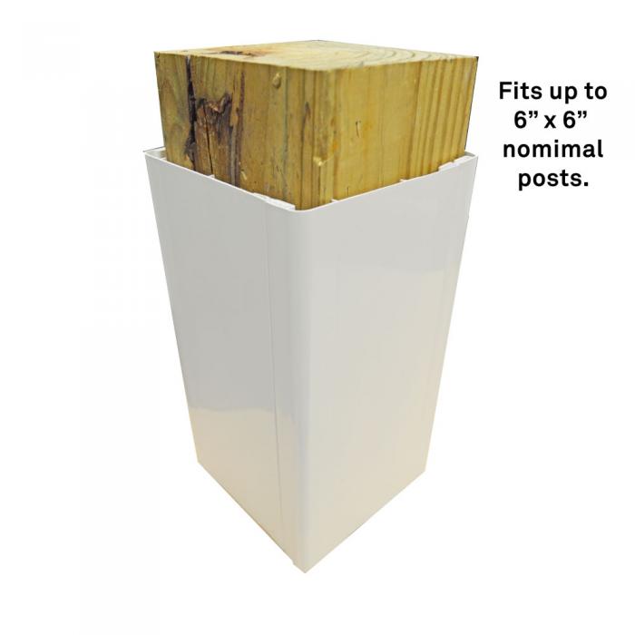 2 Piece Smooth Vinyl Post Wrap Accessories Railing