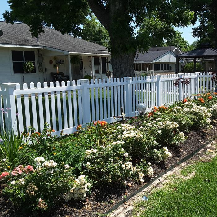 3' Plymouth™ Vinyl Picket Fence Weatherables