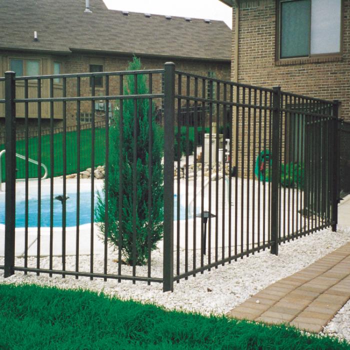 4' Mansfield™ Aluminum Fence Weatherables