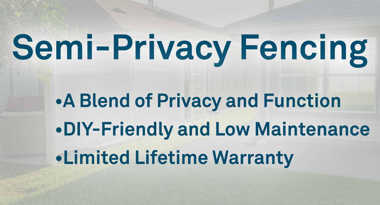 Weatherables Semi-Privacy Vinyl Fencing - A Blend of Privacy and Function