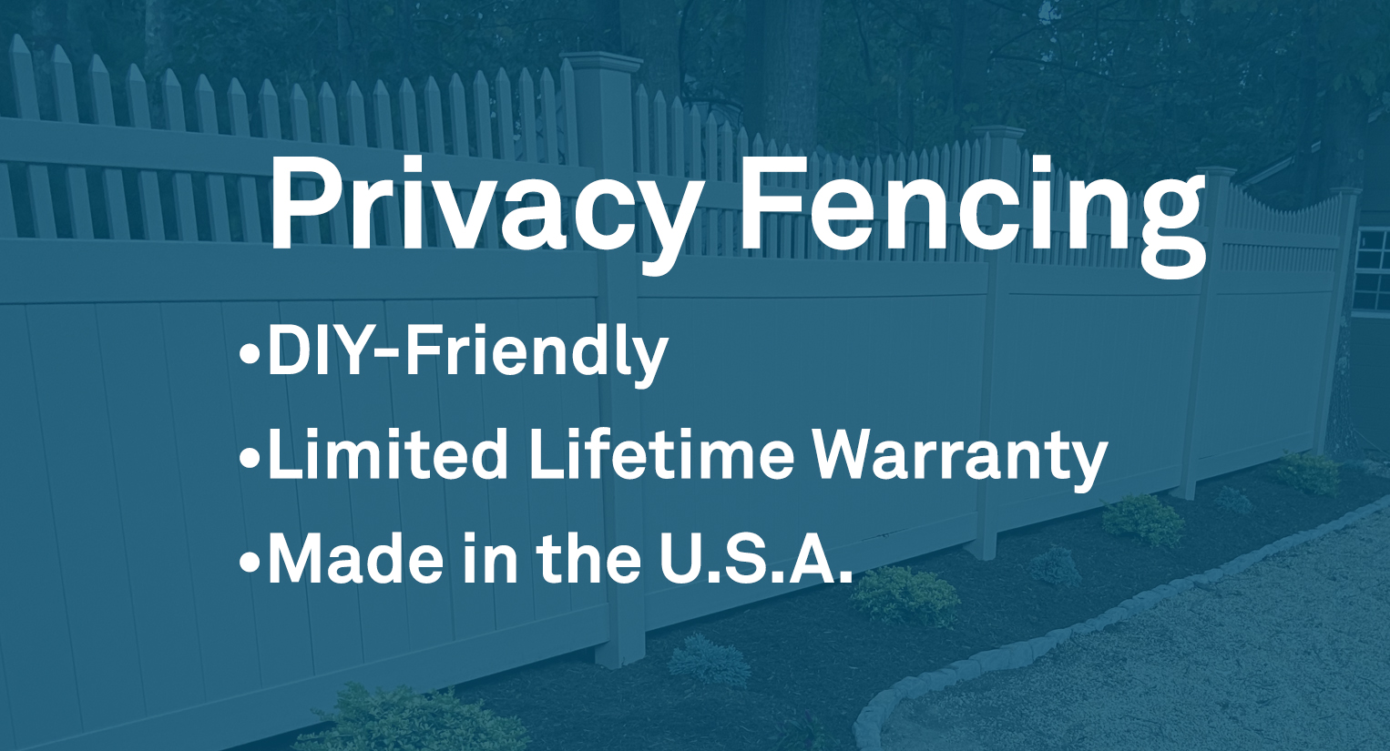 Vinyl Privacy Fencing Durable Vinyl Fence Weatherables