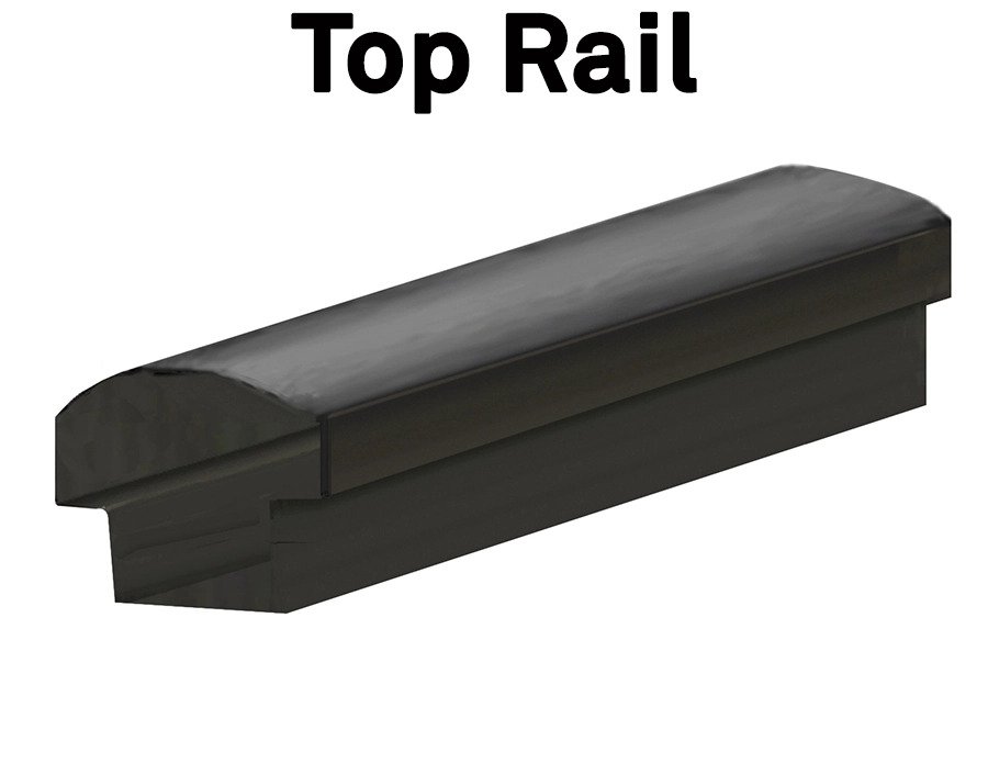 Stanford top rail cross section