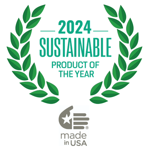 Winner of the 2024 Sustainable Product of the year award from Green Builders. Product made in the USA