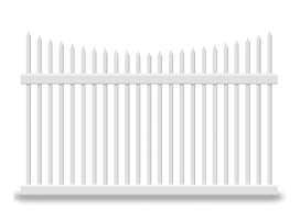 Barrington picket fence stock photo
