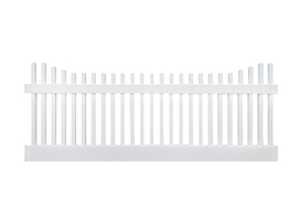 Classic picket fence stock photo