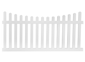 Ellington picket fence stock photo