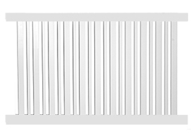 Weatherables Sarasota 4x8 White Vinyl Pool Fence Panel