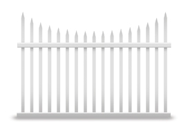 Stratford picket fence stock photo